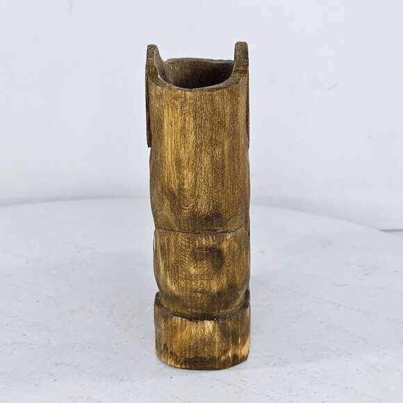 Wooden Boot With Mouse Figurine By Bill Payne Folk Art Hand Carved Painted - Picture 5 of 8